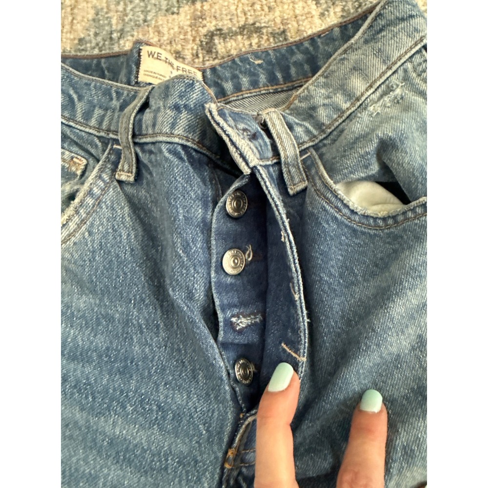 Free People Good Luck Barrel Jeans Size 24 Excellent Condition with Flaw - Picture 4 of 6